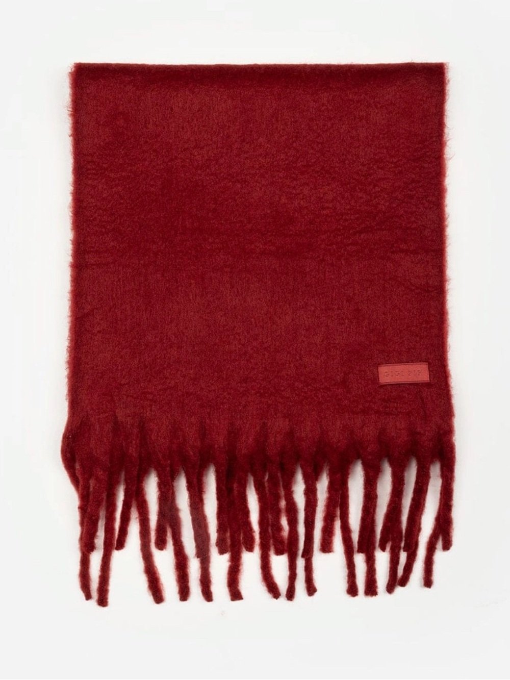 Gigi Pip Mik Oversized Knit Scarf- Burgundy